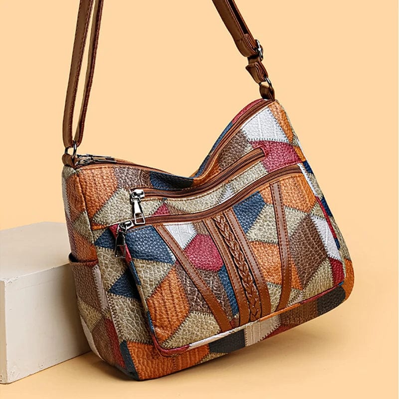 Alva | Straw-Effect Shoulder Bag