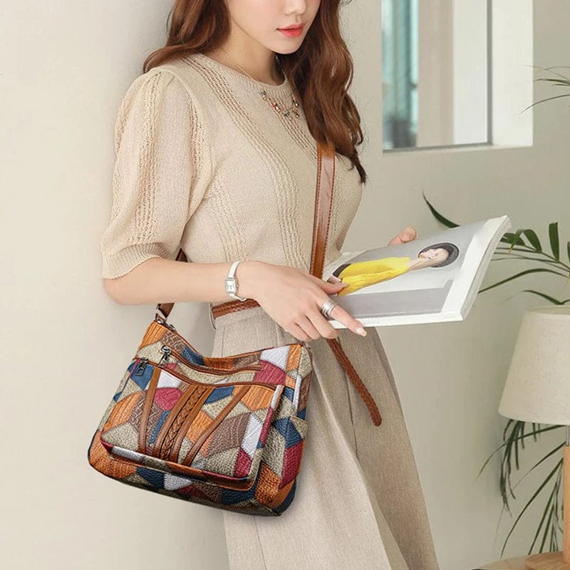 Alva | Straw-Effect Shoulder Bag