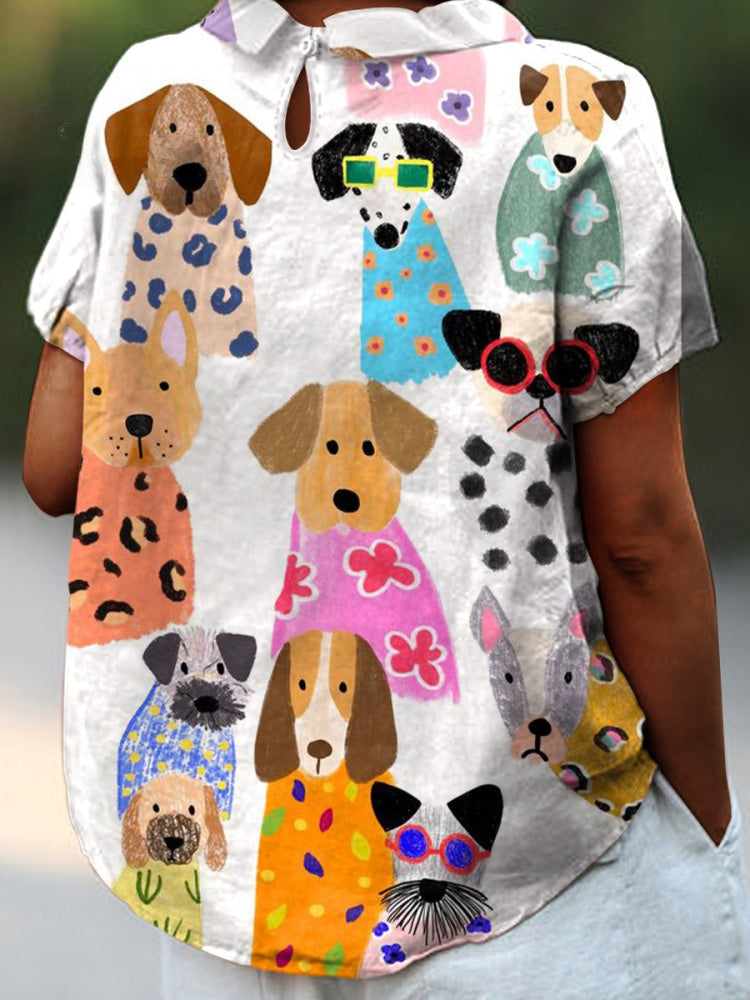 Pippa | Dog Print Shirt