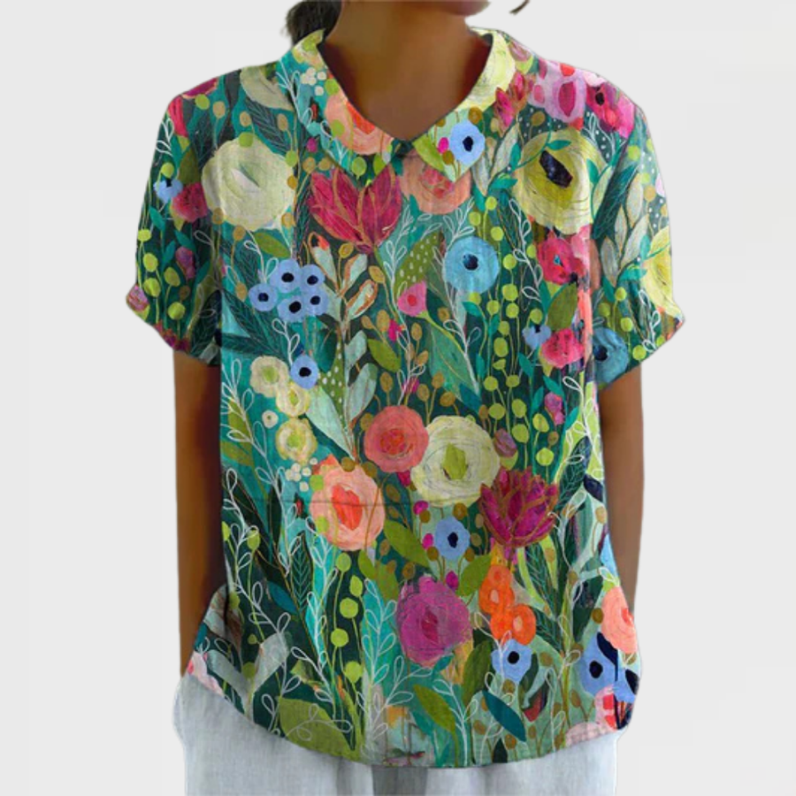 Rae | Watercolour Floral Shirt