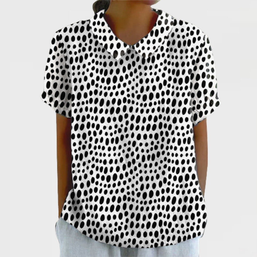 Delia | Polka Dot Print Shirt