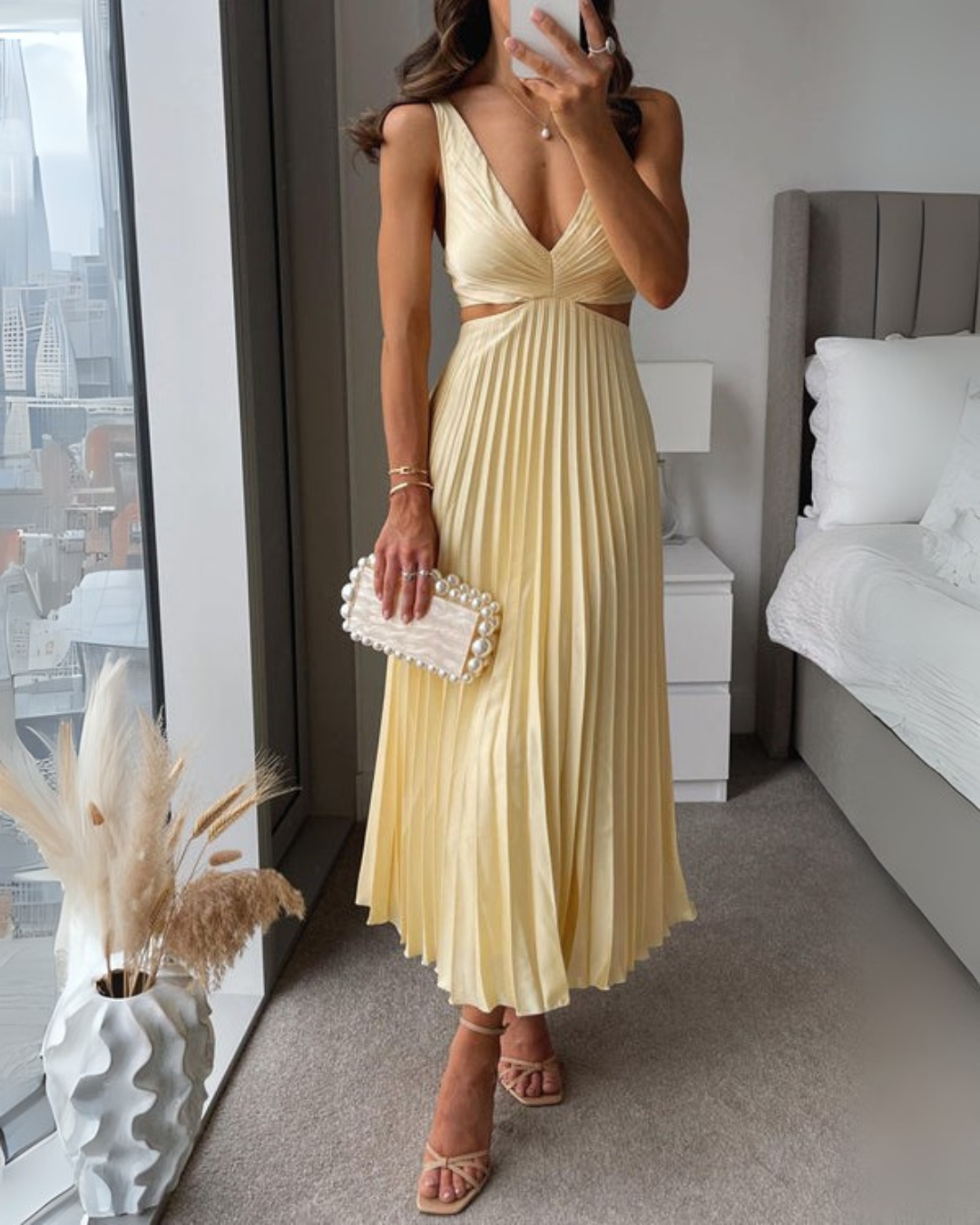 Lara | Twist Front Maxi Dress