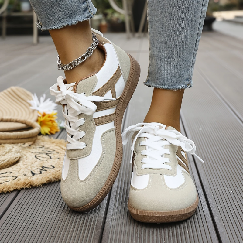 Lisa | Khaki Comfort Sneakers