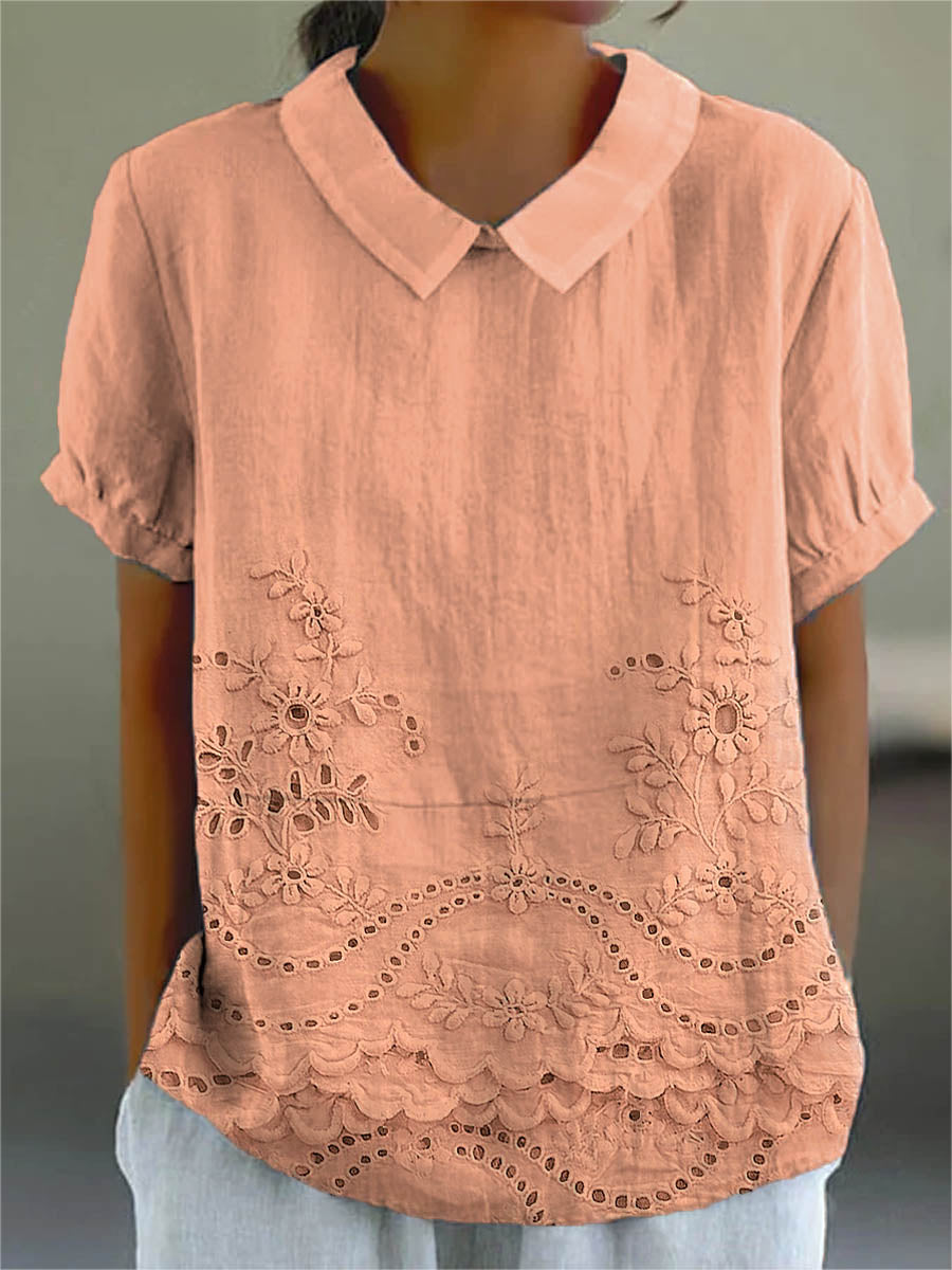 Bea | Floral Collared Top