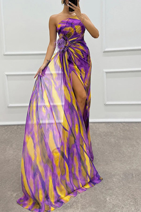 Lorna | One Shoulder Draped Maxi Dress