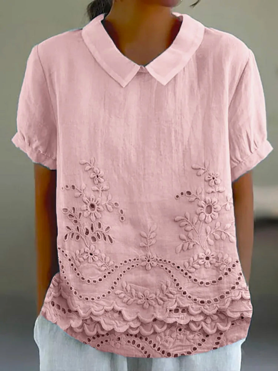 Bea | Floral Collared Top