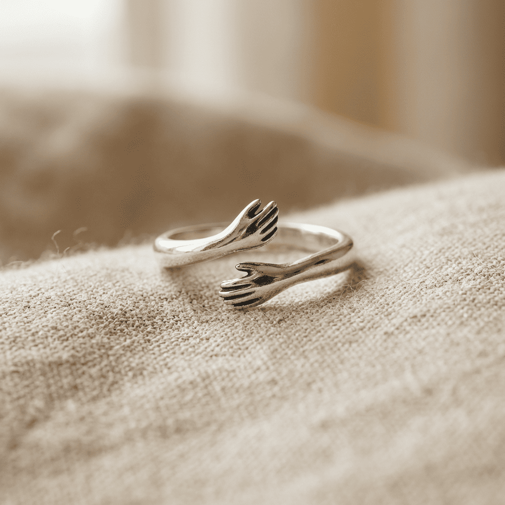 Hanna | Hug Hands Minimalist Ring