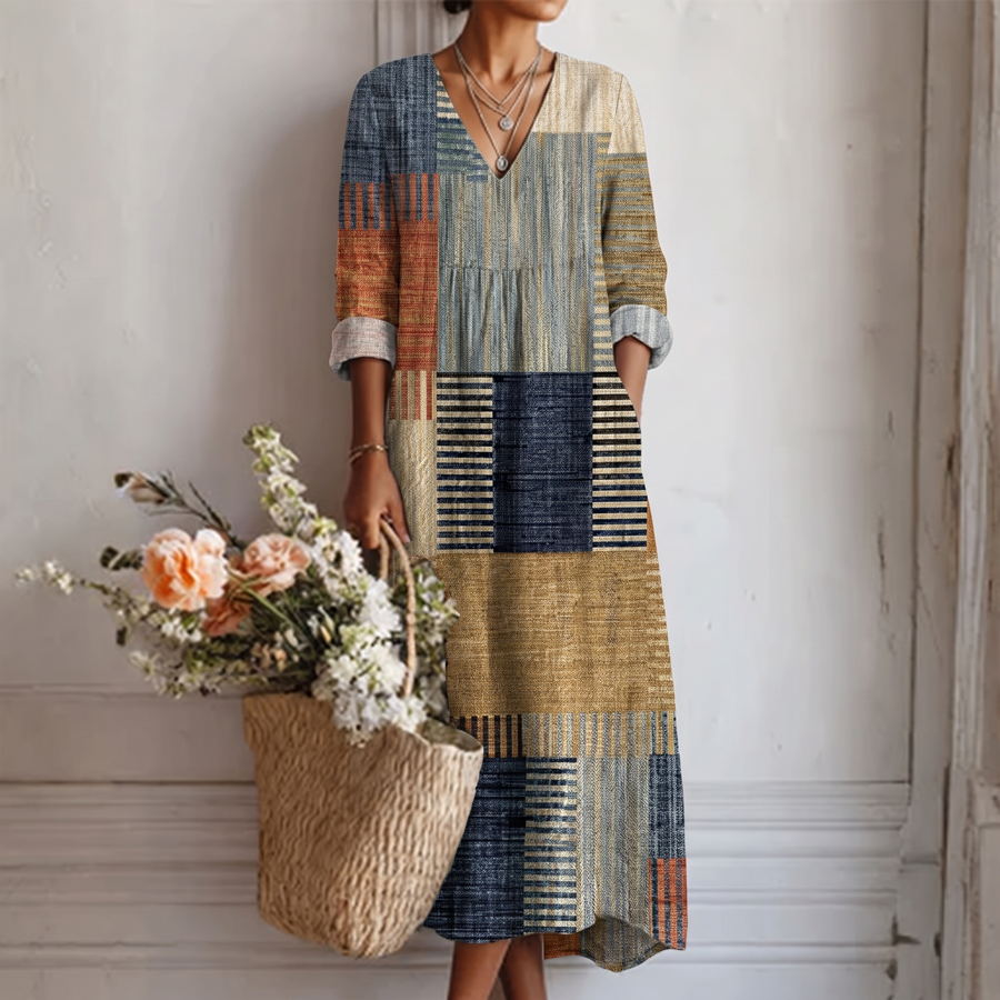 Anna | Chic Abstract Elegance Dress