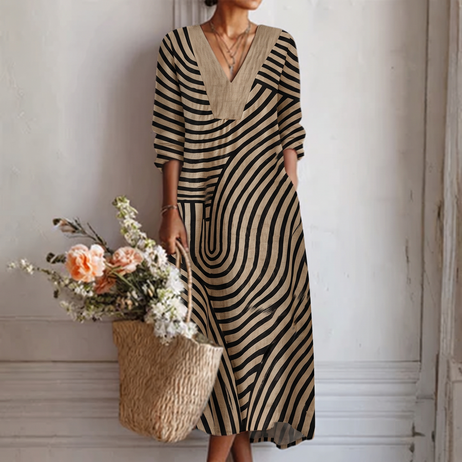 Freja | Chic Striped Dress