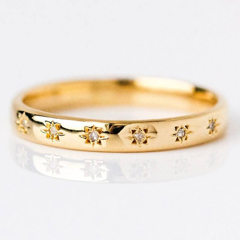 Cora | Gold Zirconia Ring