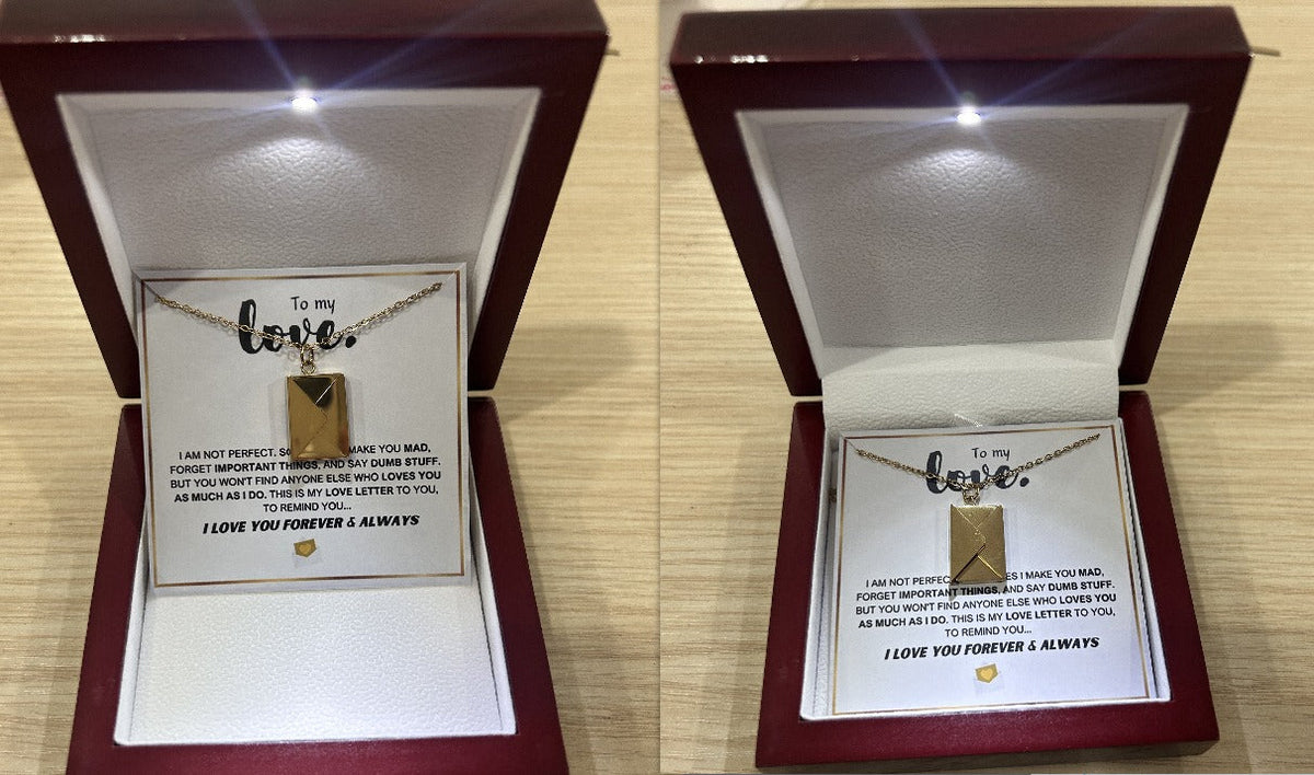 Amoura | Love Letter Envelope Necklace