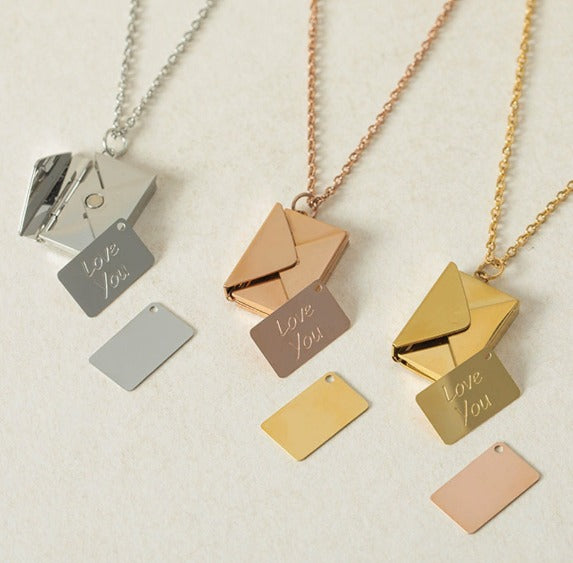 Amoura | Love Letter Envelope Necklace