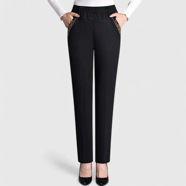 Caryzelle | Plush Lined Straight Leg Pants