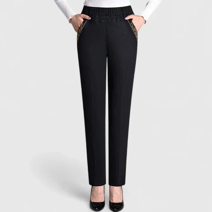 Floralyssa | Plush Lined Straight Leg Pants