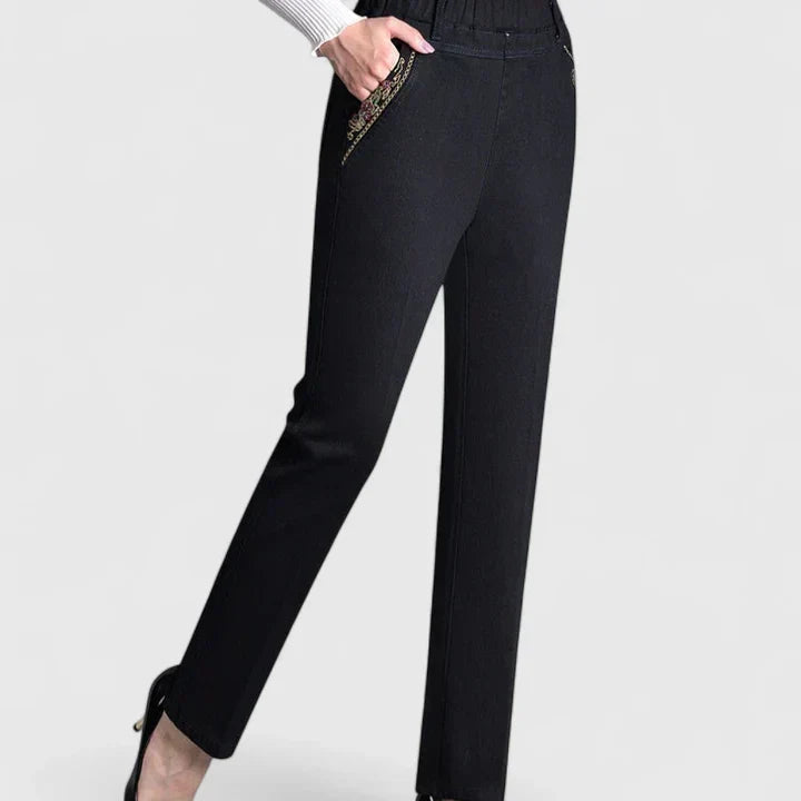 Caryzelle | Plush Lined Straight Leg Pants