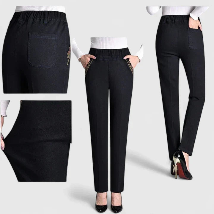Caryzelle | Plush Lined Straight Leg Pants